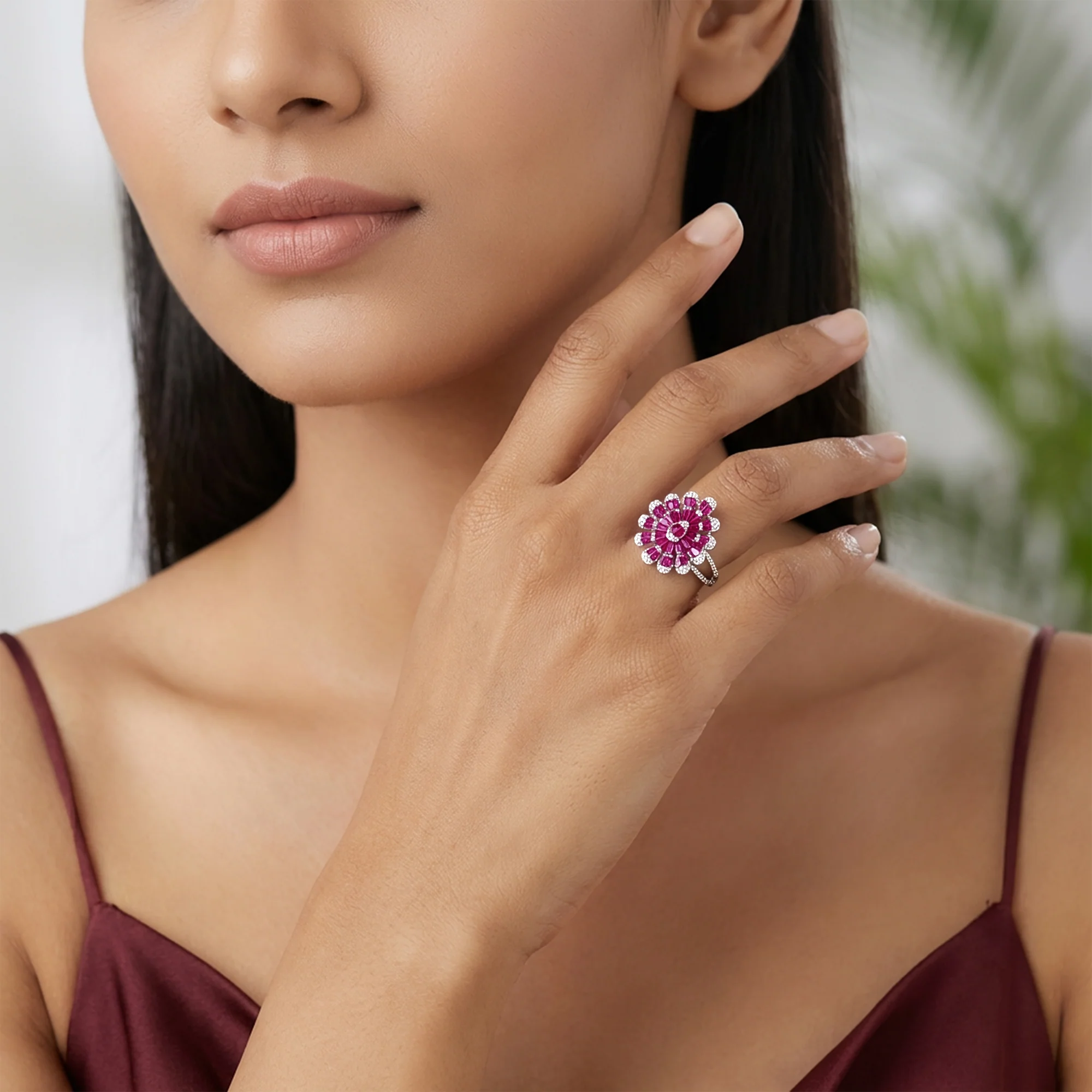 Silver Rani Noor Ring (Size 11) - Image 3