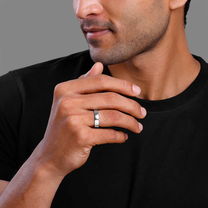 Silver Rebel Ring For Him - Image 3