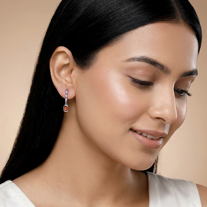 Silver Redlove Dangler Earrings - Image 3