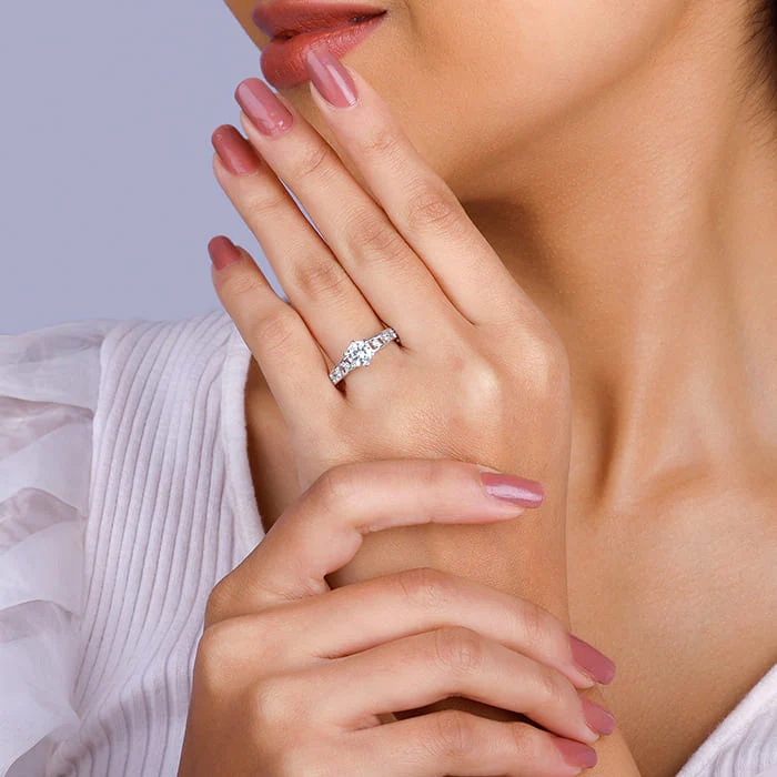Silver Refined Solitaire Ring - Image 3