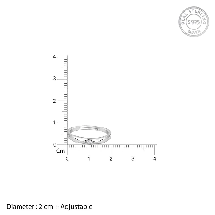 Silver Rhomb Couple Band - Image 5