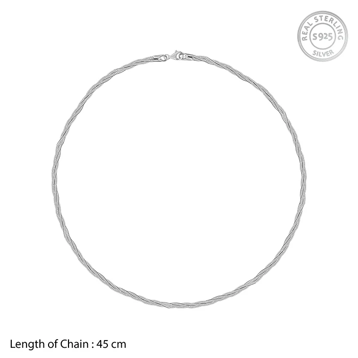 Silver Rope Hasli Necklace - Image 4