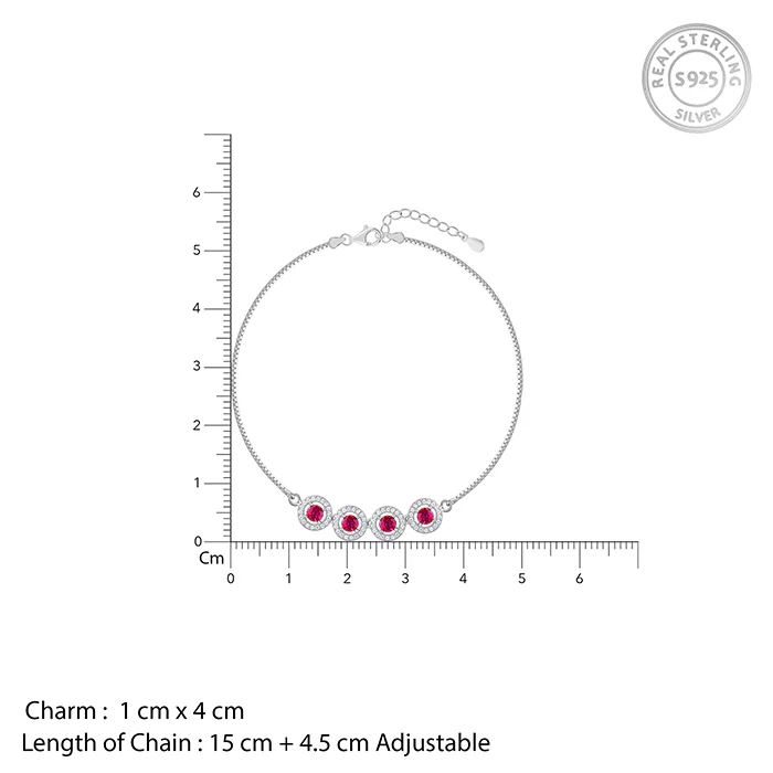 Silver Rouge Orbit Bracelet - Image 4