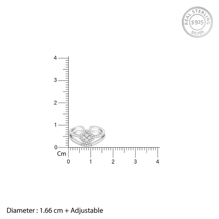 Silver Rounded Rhombus Ring - Image 5
