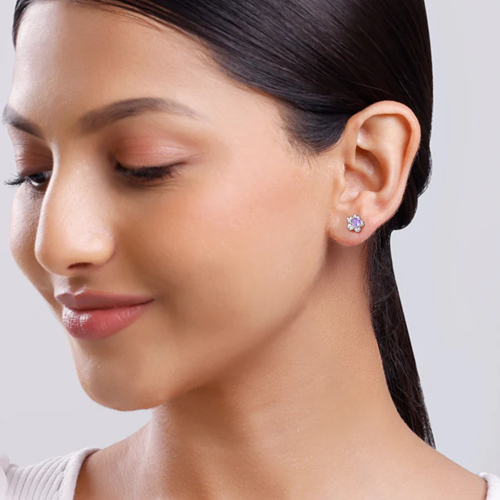 Silver Royal Blossom Studs - Image 2