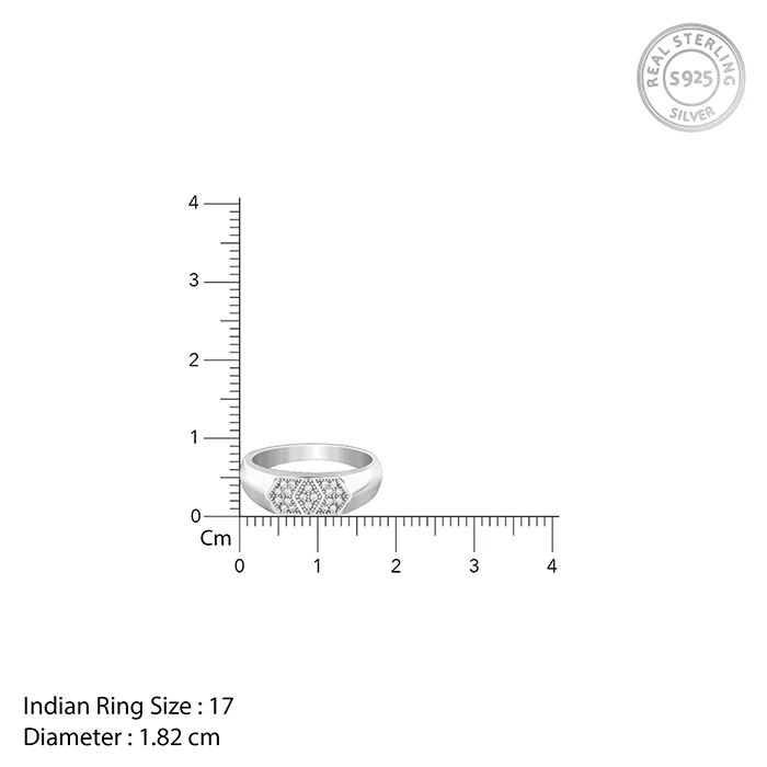 Silver Royal Facet Ring For Him - Image 5