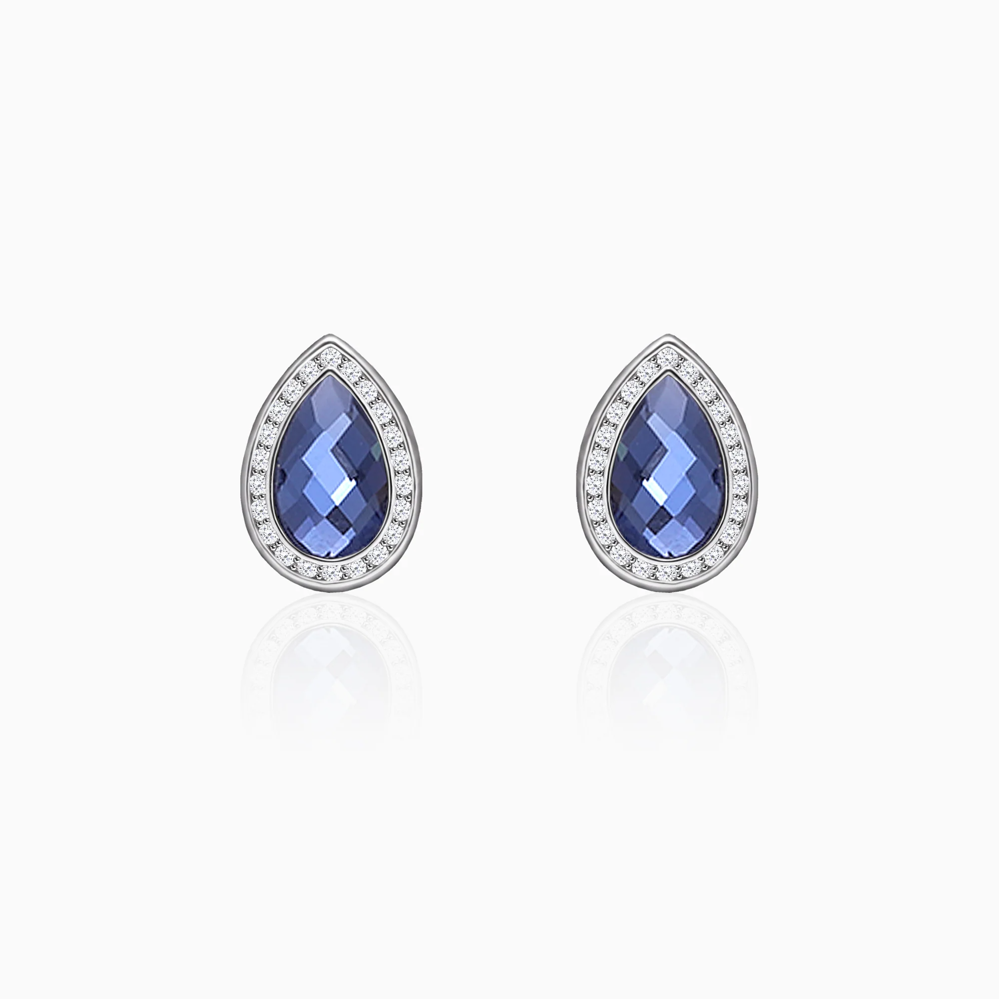 Silver In the Mood for Blues Earrings