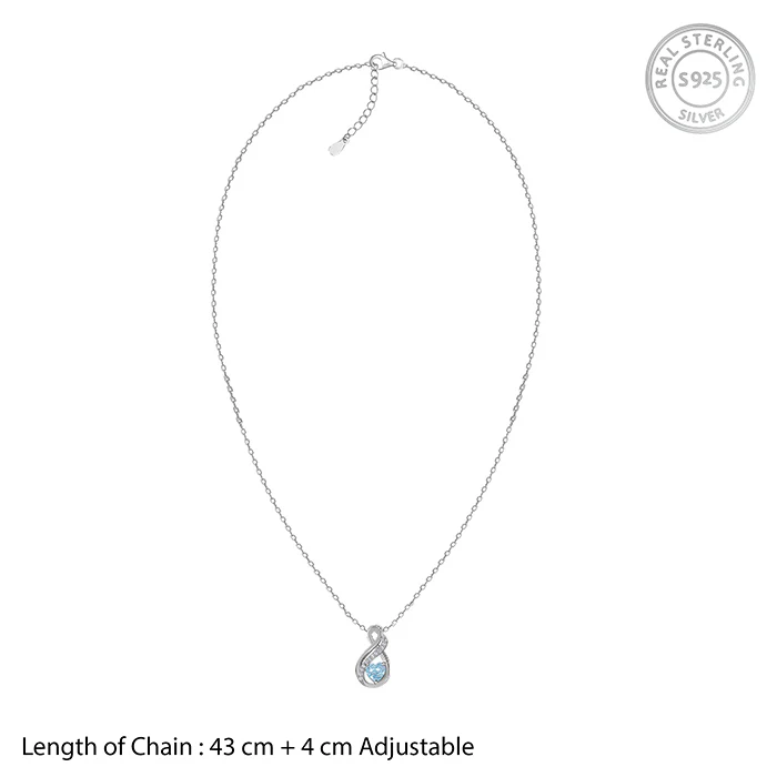 Silver Sea of Love Pendant with Link Chain - Image 5
