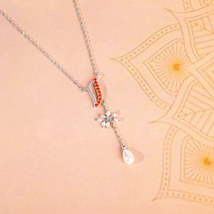 Silver Sekhmet Lariat Necklace - Image 2