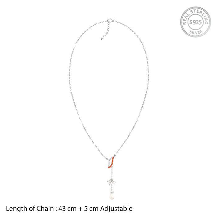Silver Sekhmet Lariat Necklace - Image 6