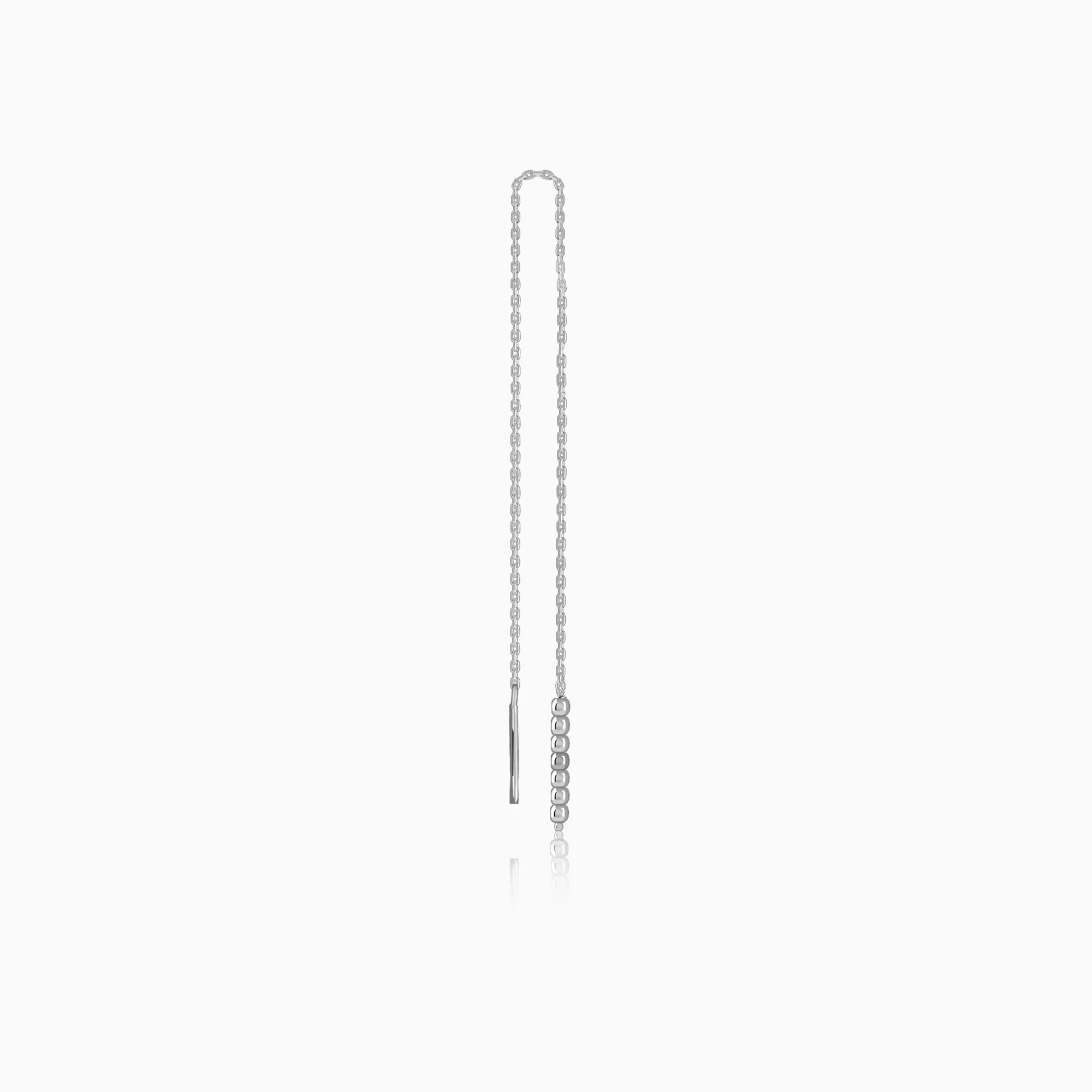 Silver Seriqo Flow Sui Dhaga Earrings - Image 4