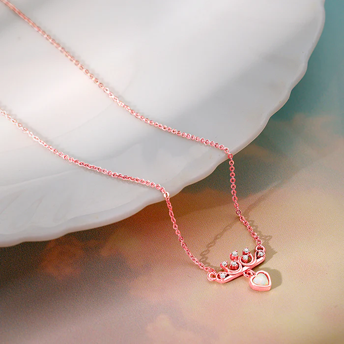 Rose Gold She The Achiever Pendant With Link Chain - Image 2