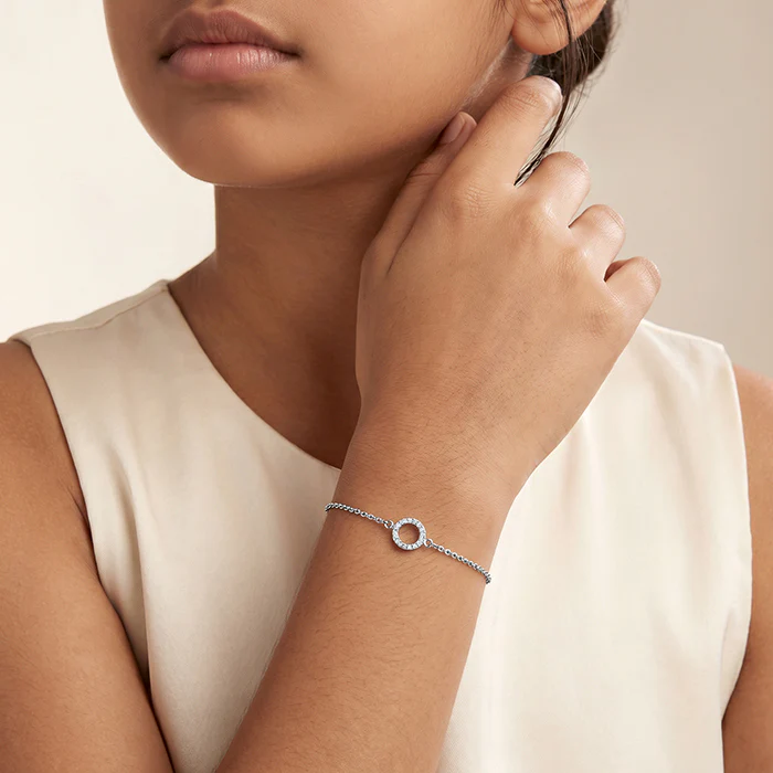 Silver Shiny Halo Kids Bracelet - Image 3