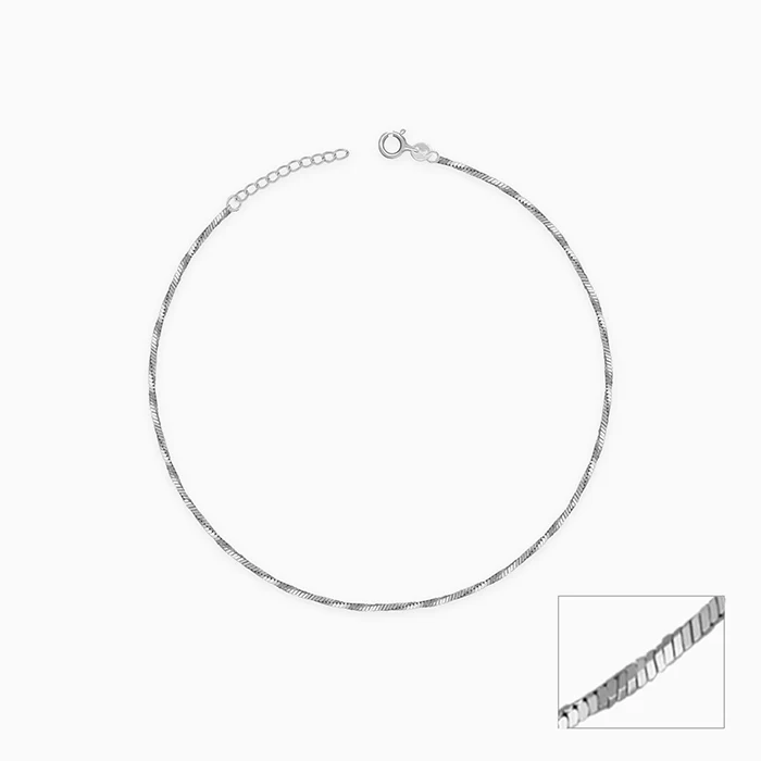 Silver Silk Anklet - Image 3