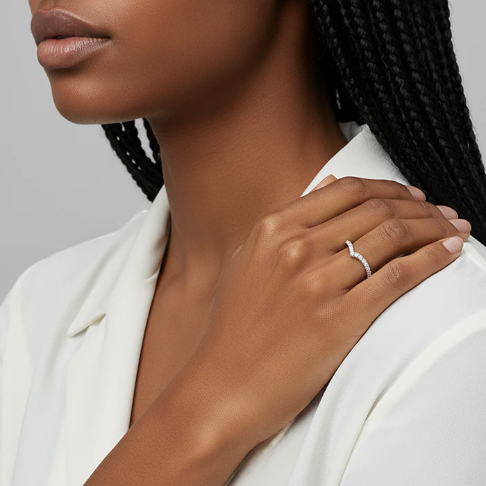 Silver Solid Shine Vanki Ring - Image 4