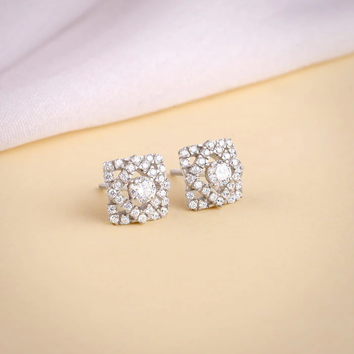 Silver Spark Pop Earrings - Image 2