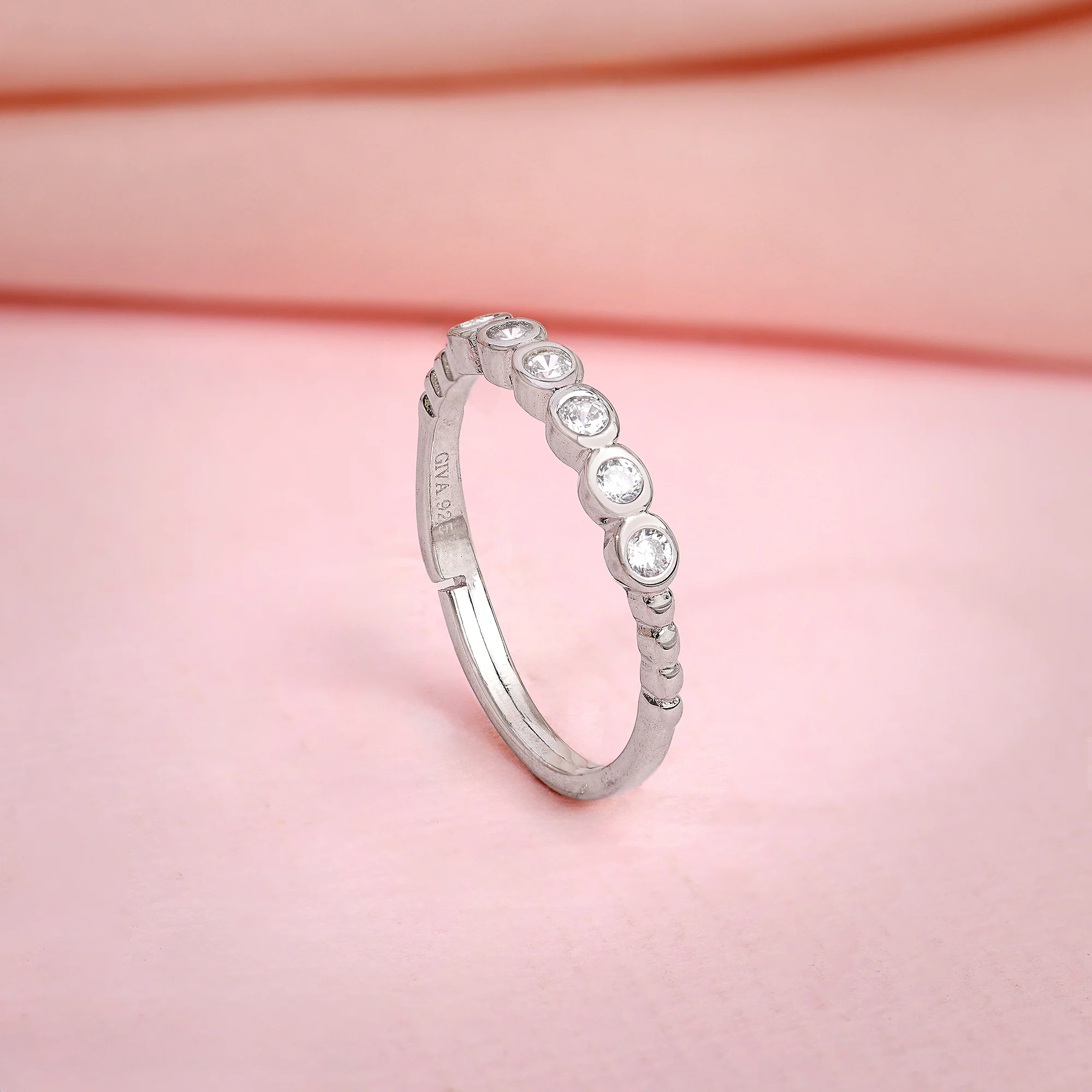 Silver Sparkle Eternity Ring - Image 2