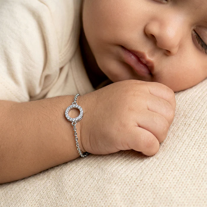 Silver Sparkle Halo Kids Bracelet (0 - 2 Years) - Image 3