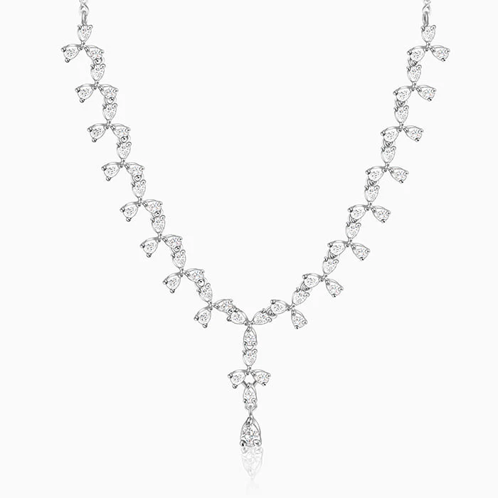 Silver Sparkling Beauty Necklace