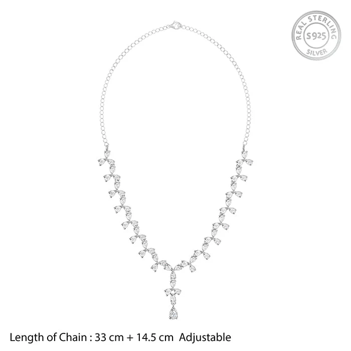 Silver Sparkling Beauty Necklace - Image 4