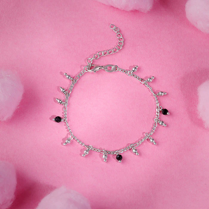 Silver Sparkling Dua Kids Anklet - Image 6