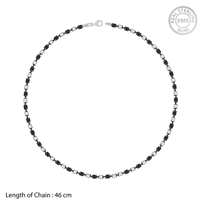 Silver Sparkling Elongated Box Chain - Image 5