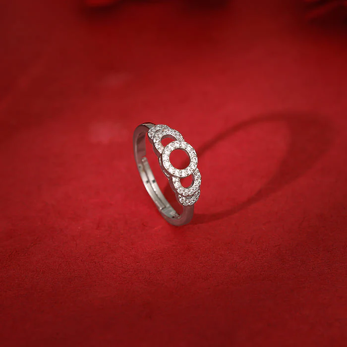 Silver Sparkly Boon Ring - Image 2