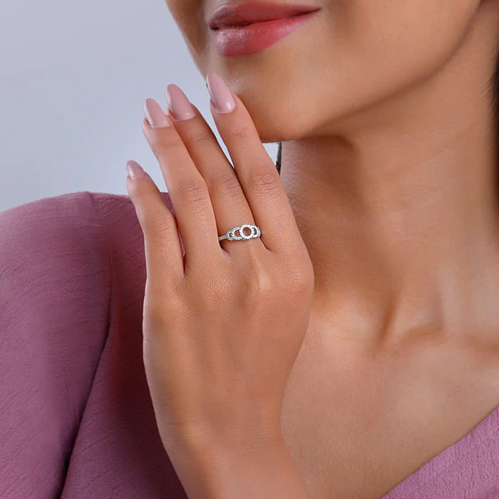 Silver Sparkly Boon Ring - Image 3
