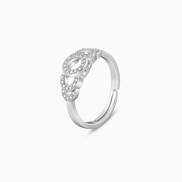 Silver Sparkly Boon Ring - Image 4