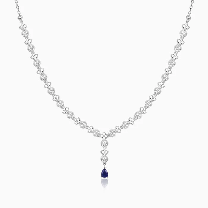 Silver Square Opulence Necklace
