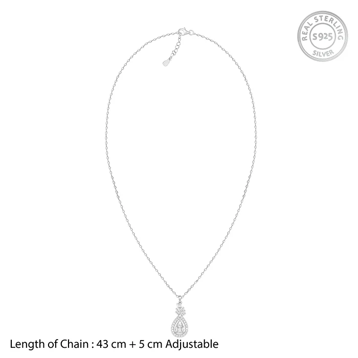 Silver Stark Beauty Pendant With Link Chain - Image 5