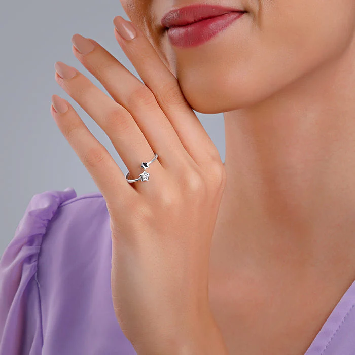 Silver Starlit Shine Ring - Image 3