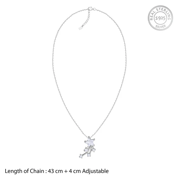 Silver Starlite Pendant With Link Chain - Image 6