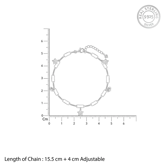 Silver Starry Love Bracelet - Image 4