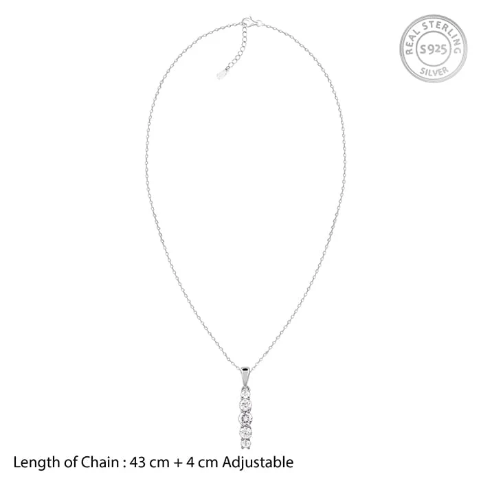 Silver Stunner Shine Pendant With Link Chain - Image 6