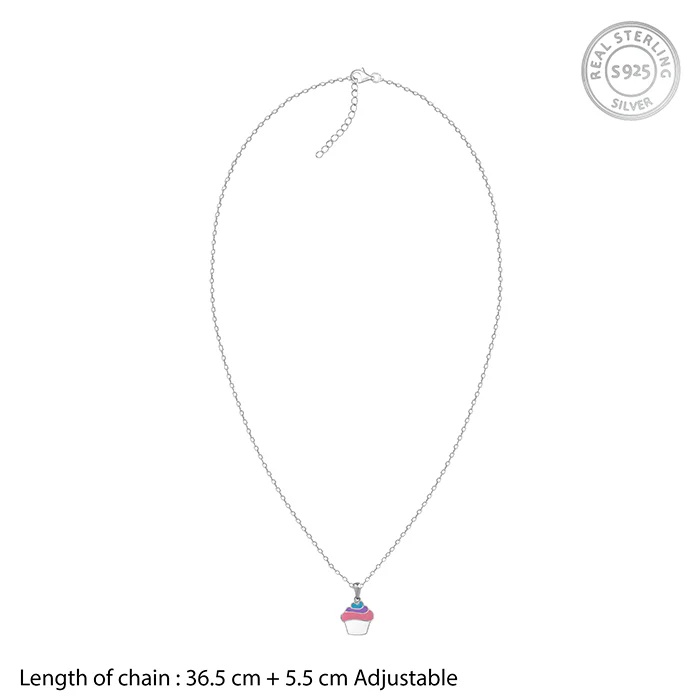 Silver Sugar Pop Kids Pendant With Link Chain - Image 5