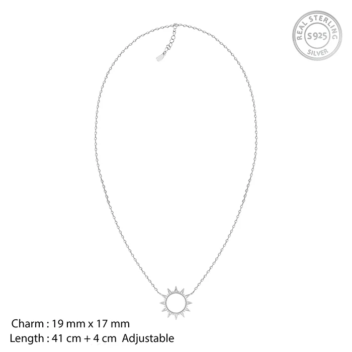 Silver Sunshine Necklace - Image 4