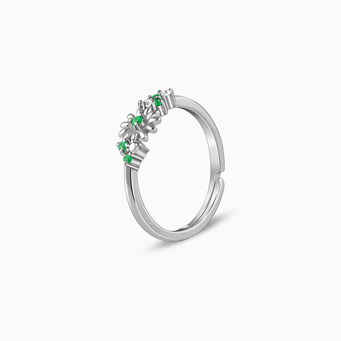 Silver Sunflower Ring - Image 4