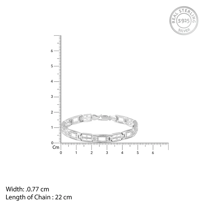 Silver Supremo Bracelet For Him - Image 4