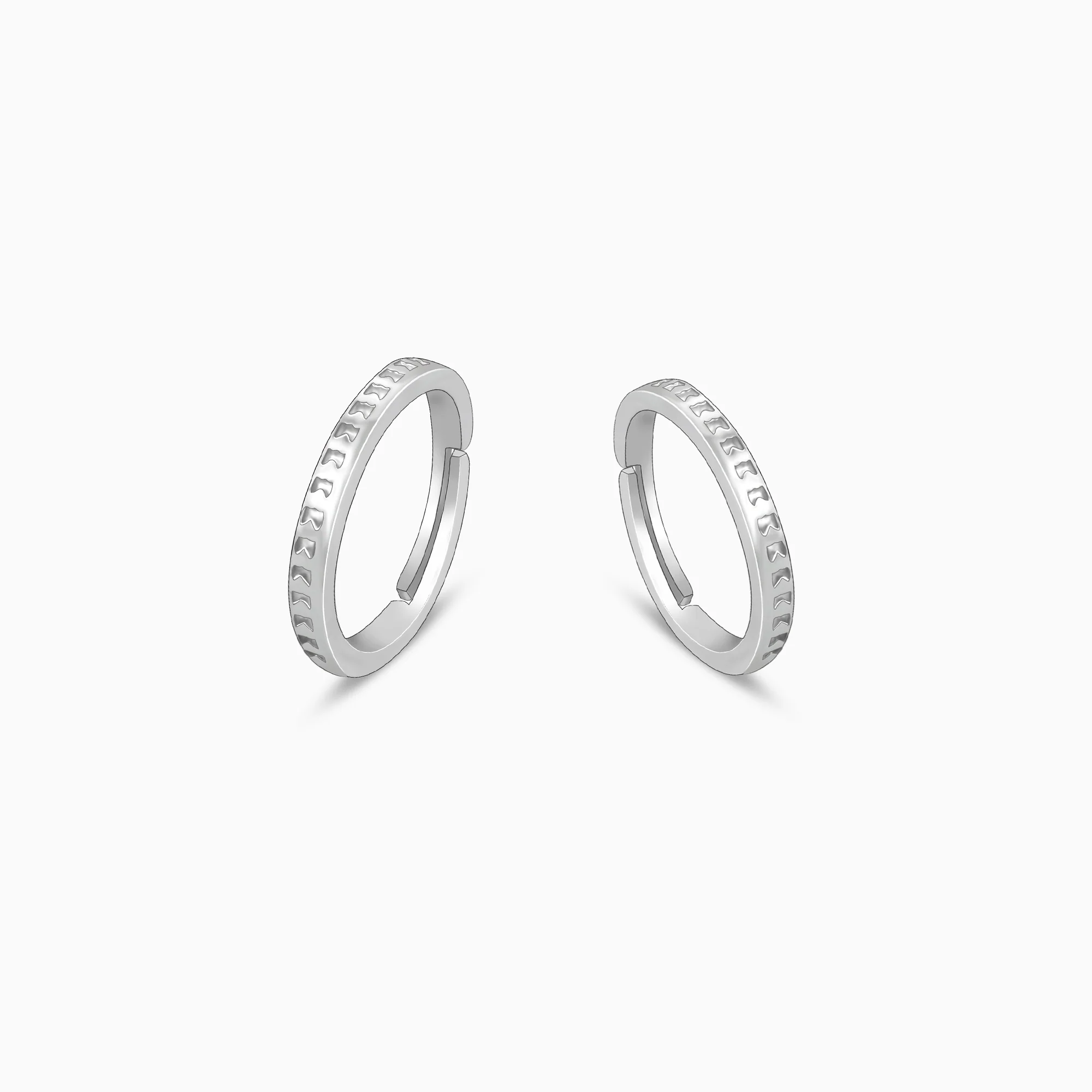 Silver Timeless Couple Bands - Image 4