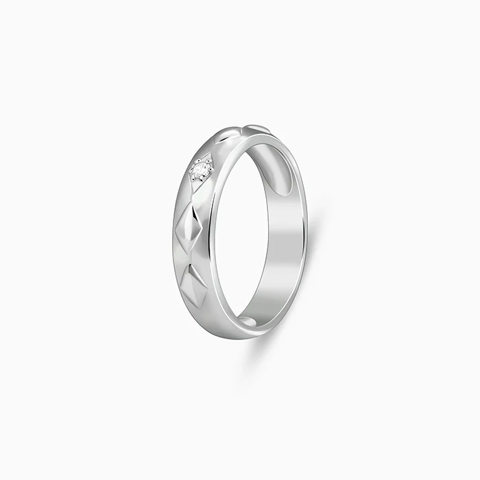 Silver Timeless Ring For Him - Image 4