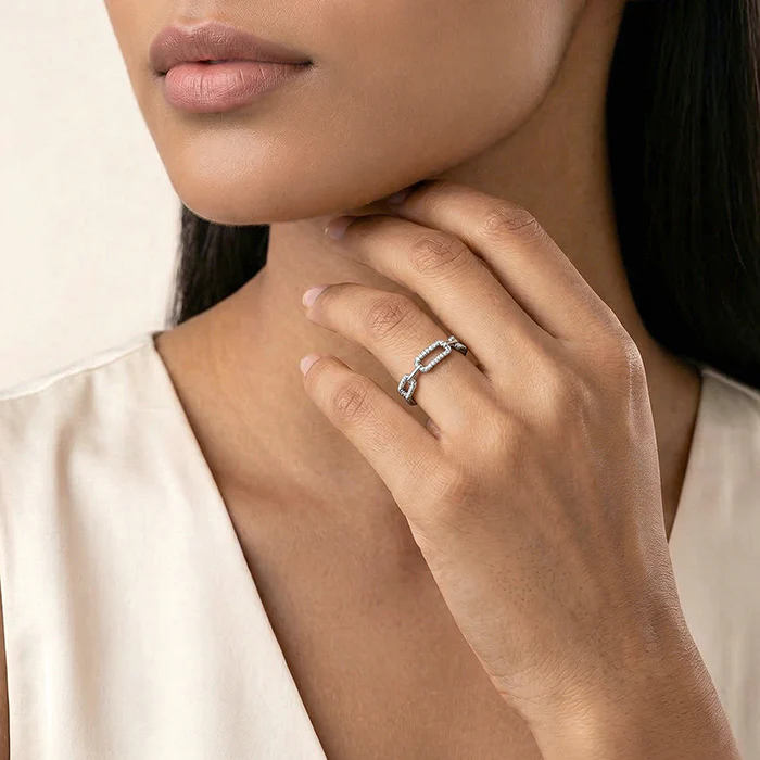 Silver Toggle Ring (Size 12) - Image 3