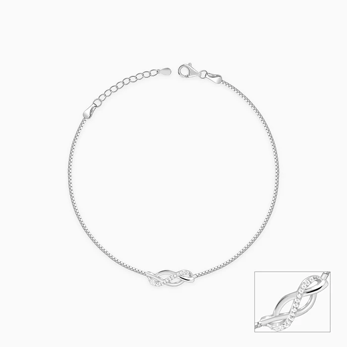 Silver Trendsetter Anklet - Image 3