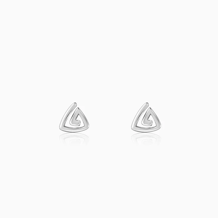 Silver Trinity Loop Stud For Him - Image 2