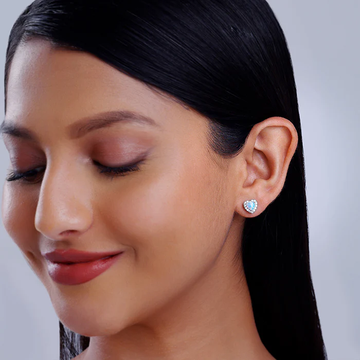 Silver Twinkle In Her Eye Studs - Image 3