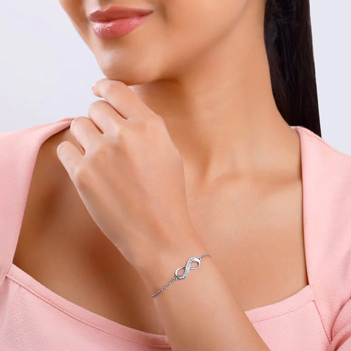Silver Unbreakable Bond Infinity Bracelet - Image 3