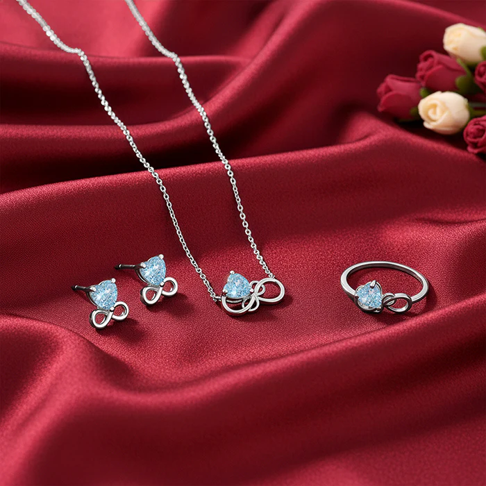 Silver Unending Love Set of Three - Image 2