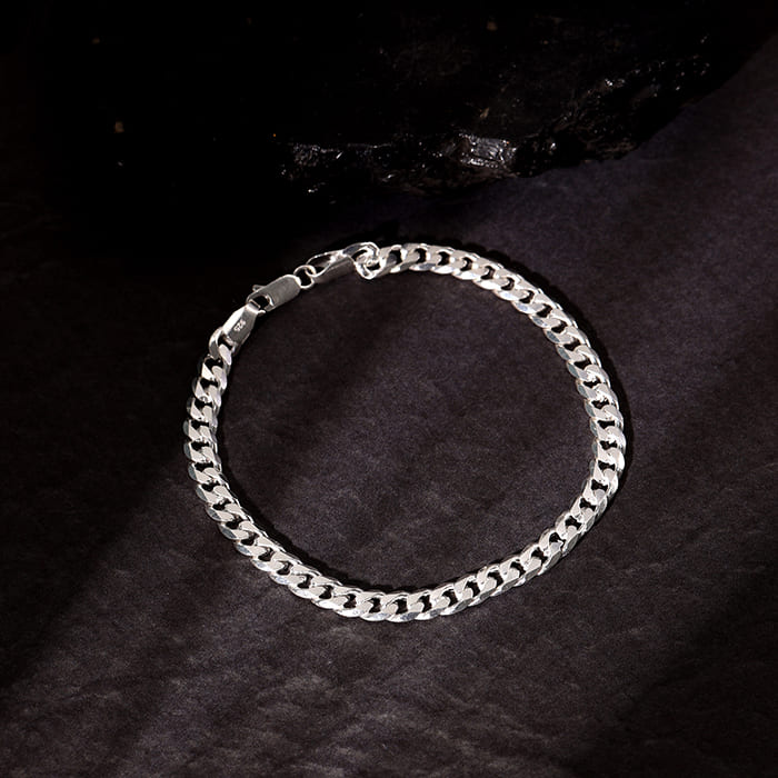 Silver Warrior Mode Bracelet For Him - Image 2