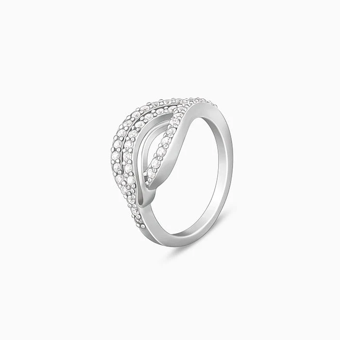 Silver Wave Swell Ring - Image 4