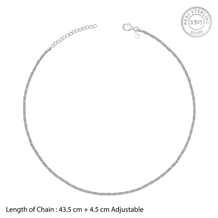 Silver Wow Wheat Chain - Image 5